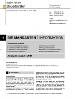 Mandanten-Information August 2016