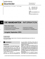 Mandanten-Information September 2016