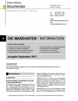 Mandanten-Information September 2017