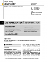 Mandanten-Information März 2014