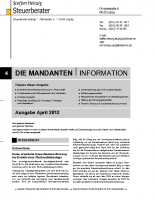 Mandanten-Information April 2012