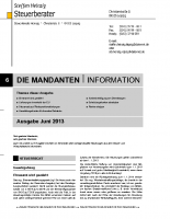 Mandanten-Information Juni 2013