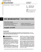 Mandanten-Information Juli 2012