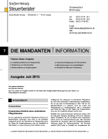 Mandanten-Information Juli 2013
