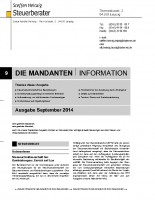 Mandanten-Information September 2014