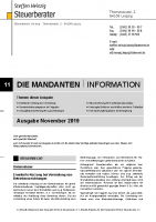 Mandanten-Information November 2019